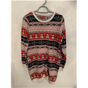 Next Multicoloured Festive long Womens Christmas Jumper Uk Size 12