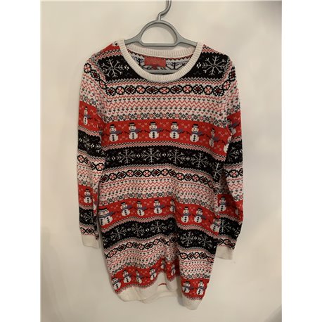 Next Multicoloured Festive long Womens Christmas Jumper Uk Size 12