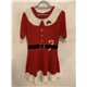 Primark Red Miss Santa Jumper / Dress Womens Uk Size 10/12 Detachable Hood