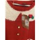 Primark Red Miss Santa Jumper / Dress Womens Uk Size 10/12 Detachable Hood