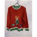 Christmas Jumpers Red Reindeer Christmas Jumper Mens Uk Size M