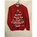 Next Red Rockin Around The Christmas Tree Christmas Jumper With Working Lights Mens Uk Size M