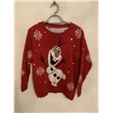 Olaf Red Christmas Jumper Mens Uk Size M/L