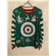 Primark Green Bullseye Christmas Jumper Mens Uk Size Xl