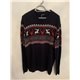 Divided Blue Festive Christmas Jumper Mens Uk Size XL