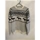 Next White Festive Reindeer Christmas Jumper Mens Uk Size XL