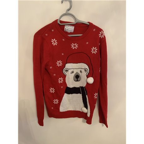 Cedar Wood State Red Polar Bear Christmas Jumper Mens Uk Size M