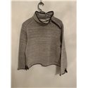 Weird Fish White and Grey Jumper Womens Uk Size M