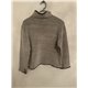 Weird Fish White and Grey Jumper Womens Uk Size M