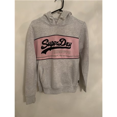 Superdry Grey Hoodie Womens Uk Size 12