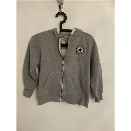 Converse Allstar Grey Boys Hoodie Uk Size 10/12 Years