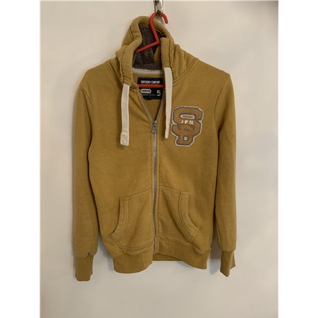 Superdry Mustard Womens Hoodie Uk Size M