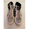 Adidas Black White and Green Hard Court Big Logo Mens Trainers Uk Size Uk 10.5 Q22060