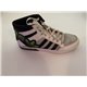 Adidas Black White and Green Hard Court Big Logo Mens Trainers Uk Size Uk 10.5 Q22060