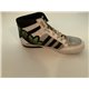 Adidas Black White and Green Hard Court Big Logo Mens Trainers Uk Size Uk 10.5 Q22060