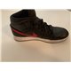 Nike Black Red and White Air Jordan 1 Mens Trainers Uk Size Uk 8 554724-009