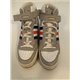 Adidas Grey White Blue and Red Forum Mid Mens Trainers Uk Size Uk 11 G12410