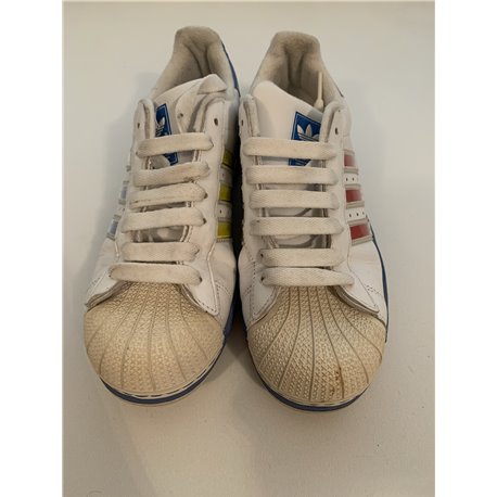 Adidas White Red Green Yellow Blue Mens Trainers Uk Size Uk 7 G41022