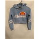 Ellesse Cropped Womens Blue Hoodie Uk Size Uk 4