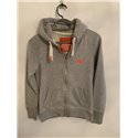 Superdry Orange Label Womens Grey Hoodie Uk Size S