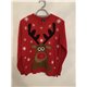 Cedar Wood State Red Reindeer Womens Christmas Jumper Size M