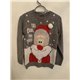 F&F Grey Too Cool For Yule Boys Christmas Jumper Size 11/12 Years