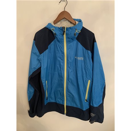 Columbia Titanium Waterproof Breathable Blue Mens Jacket Uk Size L