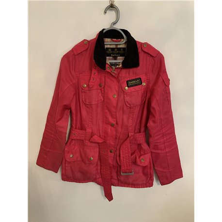 Barbour Womens Pink Jacket Size Uk 8