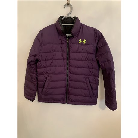 Under Armour Womens Black and Purple Reversable Jacket Size L