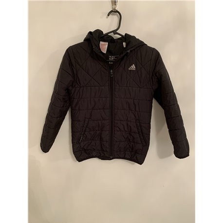 Adidas Boys Black Jacket Uk Size 7/8 Years