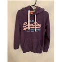 Superdry Womens Purple Hoodie Uk Size M