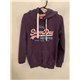 Superdry Womens Purple Hoodie Uk Size M