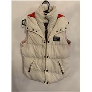 Superdry Womens Cream Athletic Edition Body Warmer Size M