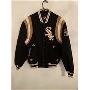 White Sox Baseball Mens Black Jacket Uk Size See Description