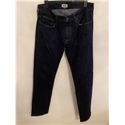 Tommy Hilfiger Original Straight Mens Dark Blue Jeans Uk Size 36 Inch Waist