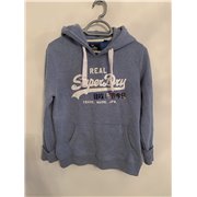 Superdry Womens Blue Hoodie Uk Size L 14