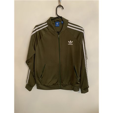 Adidas Womens Green Tracksuit Jacket Uk Size 16