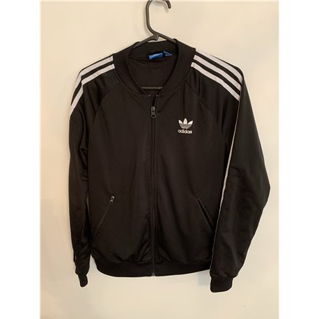 Adidas Womens Black Tracksuit Jacket Uk Size 14