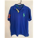 Ralph Lauren Custom Fit Mens Blue T-Shirt Uk Size XXL