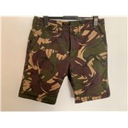 Barbour Beacon Brand Mens Camo Shorts Uk Size 16.5 Waist Laid Flat