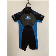 Waihui Hyper Stretch Uv Protection Boys Blue and Black Wetsuit Uk Size 7-8 Years