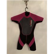 Nalu Wavewear Womens Pink Black and Grey Wetsuit Uk Size M 10/12