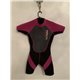 Nalu Wavewear Womens Pink Black and Grey Wetsuit Uk Size M 10/12