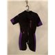 Waihui Uv Protector Hyper Stretch Womens Purple and Black Wetsuit Uk Size 12 Bust 36