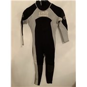 TWF Banana Bite Womens Black and Grey Wetsuit Uk Size 8