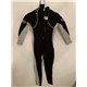 TWF Banana Bite Womens Black and Grey Wetsuit Uk Size 8