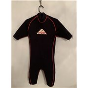 Peak Mens Black and Red Wetsuit Uk Size L