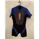 Nalu Wavewear Mens Black Blue and Grey Wetsuit Uk Size 42 Inch Chest