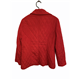 Michael Kors Womens Red Coat Size L