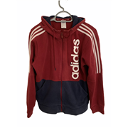 Adidas Mens Red and Blue Hoodie Size M